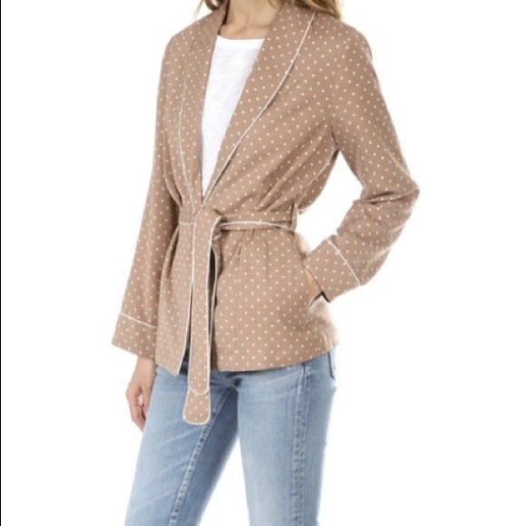 FRAME polka dot Smoking Jacket